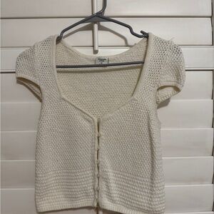 Abercrombie & Fitch Ivory Crochet